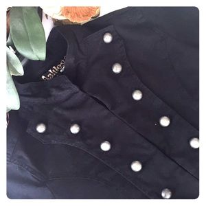 Black Military-Style Jacket
